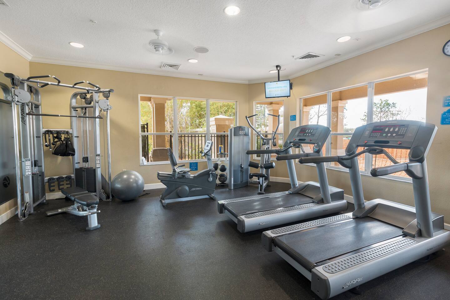 Fitness Room: Stay active with modern equipment and a bright, refreshing atmosph