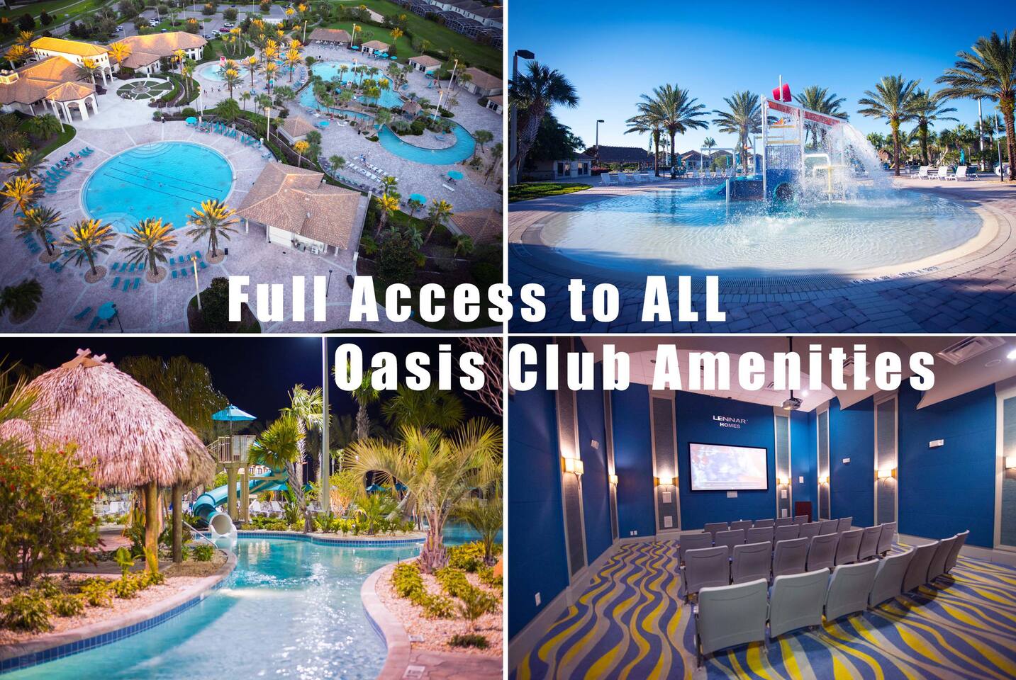 Your booking includes free access to the Oasis Club resort amenities including l